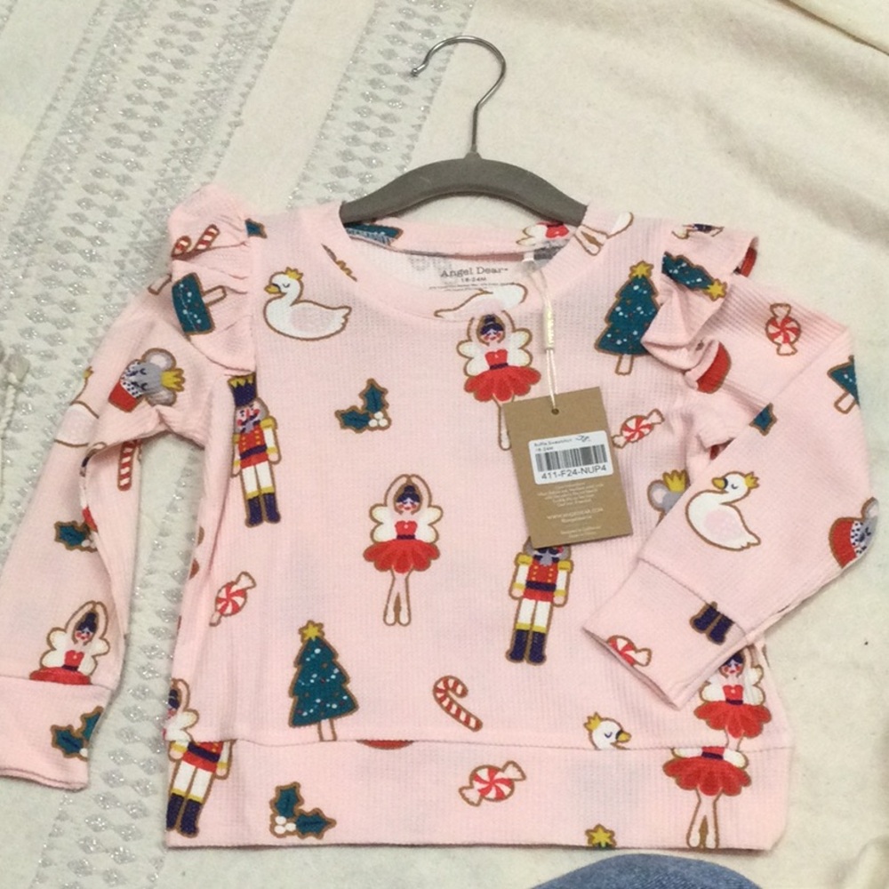 NWT Angel Dear Pink Nutcracker Sweatshirt